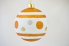 Изображение Елочный шар  пластиковый матовый с рисунком диаметр 250мм Оранжевый  интернет магазин Иватек ivatec.ru